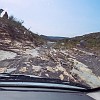 This is called the Sidewall Alley - our road at this point. Esta parte se chama o Beco Lateral - nossa estrada nesse ponto. : Big Bend Ranch State Park
